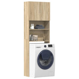 Wasmachinekast 64X24X190 Cm Bewerkt Hout