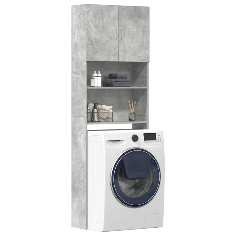 Wasmachinekast 64X24X190 Cm Bewerkt Hout