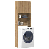 Wasmachinekast 64X24X190 Cm Bewerkt Hout
