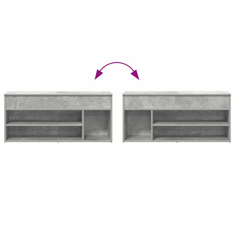 Schoenenbank 102X30,5X45 Cm Bewerkt Hout