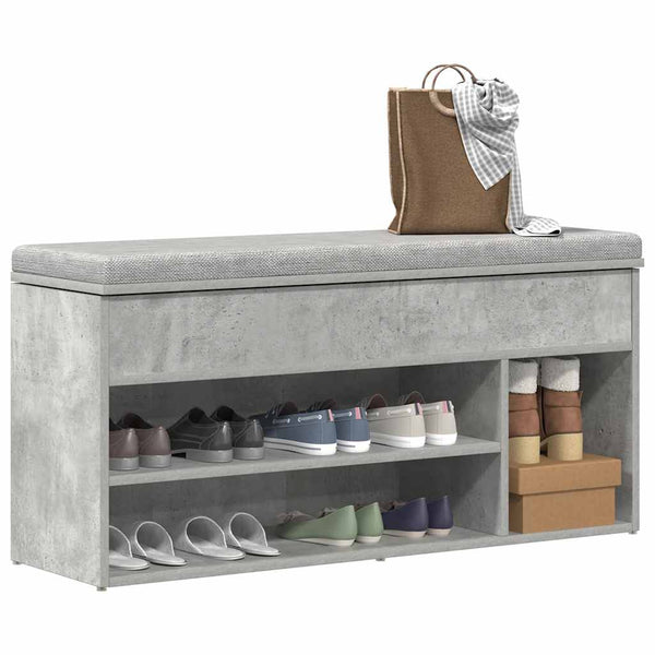 Schoenenbank 102X30,5X45 Cm Bewerkt Hout