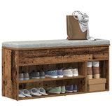 Schoenenbank 102X30,5X45 Cm Bewerkt Hout