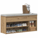 Schoenenbank 102X30,5X45 Cm Bewerkt Hout