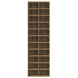 Schoenenkast 54X34X183 Cm Spaanplaat Ambachtelijk Eikenkleurig