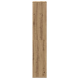 Schoenenkast 54X34X183 Cm Spaanplaat Ambachtelijk Eikenkleurig