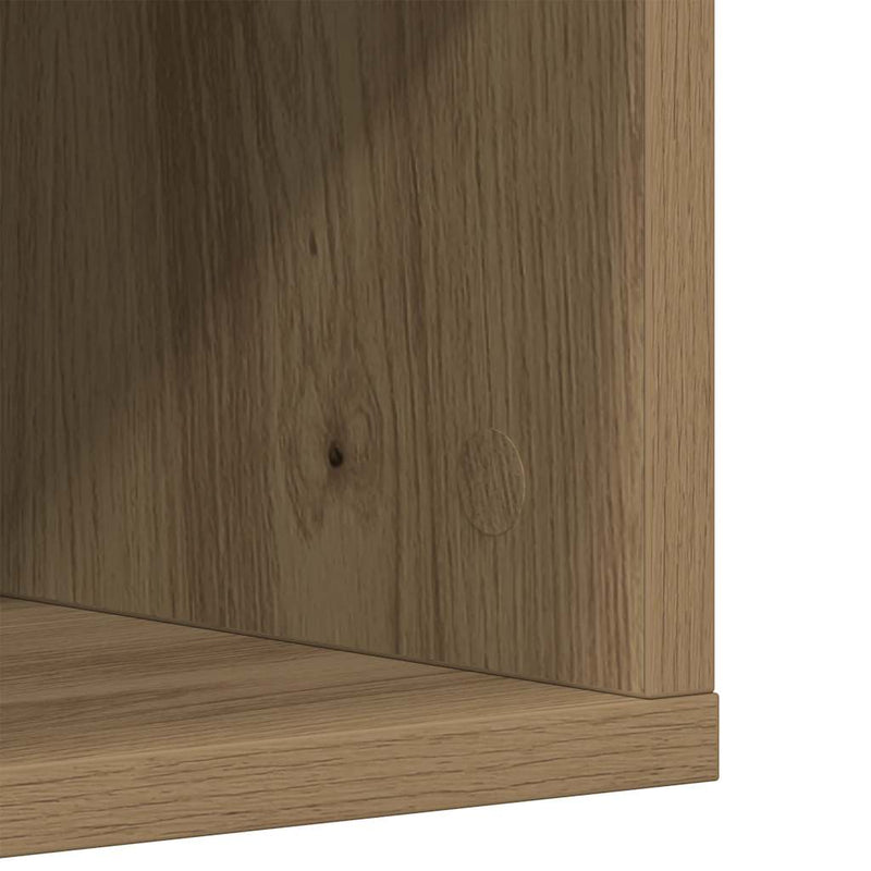 Schoenenkast 54X34X183 Cm Spaanplaat Ambachtelijk Eikenkleurig