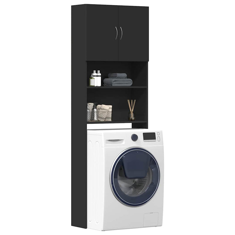 Wasmachinekast 64X24X190 Cm Bewerkt Hout