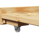 Slaapbank Met Onderschuifbed Zonder Matras Irun 90X200 Cm