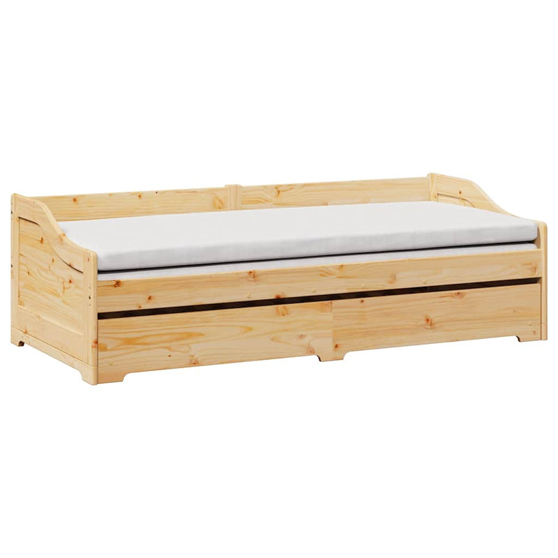 Slaapbank Met Onderschuifbed Zonder Matras Irun 90X200 Cm
