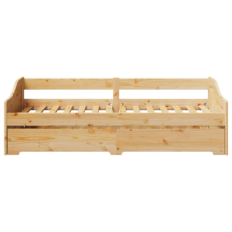 Slaapbank Met Onderschuifbed Zonder Matras Irun 90X200 Cm