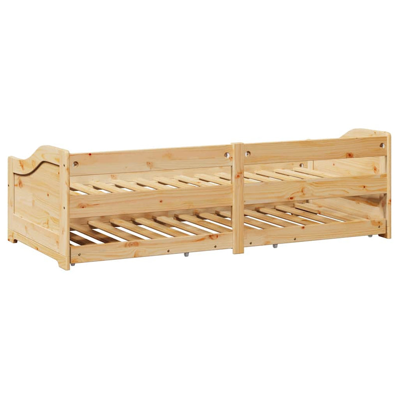 Slaapbank Met Onderschuifbed Zonder Matras Irun 90X200 Cm