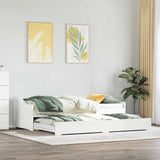Slaapbank Met Onderschuifbed Zonder Matras Irun 90X200 Cm
