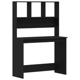 Bureau Met Schappen 102X45X148 Cm Bewerkt Hout Kleur