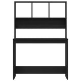 Bureau Met Schappen 102X45X148 Cm Bewerkt Hout Kleur