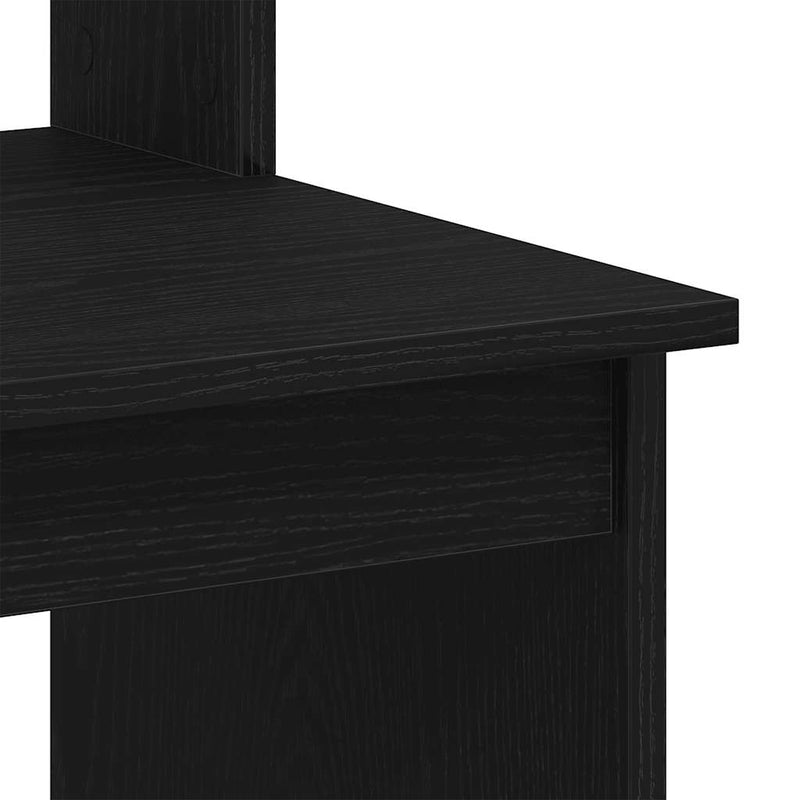 Bureau Met Schappen 102X45X148 Cm Bewerkt Hout Kleur