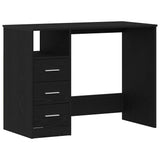 Bureau Met Lades 102X50X76 Cm Bewerkt Hout Kleur