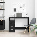 Bureau Met Lades 102X50X76 Cm Bewerkt Hout Kleur