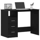 Bureau Met Lades 102X50X76 Cm Bewerkt Hout Kleur