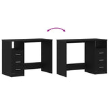 Bureau Met Lades 102X50X76 Cm Bewerkt Hout Kleur