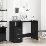 Bureau Met Lades 102X50X76 Cm Bewerkt Hout Kleur