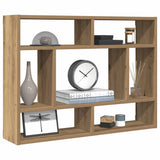 Wandschap 75X16X55 Cm Bewerkt Hout Artisanaal Eikenkleur