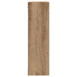 Wandschap 75X16X55 Cm Bewerkt Hout Artisanaal Eikenkleur