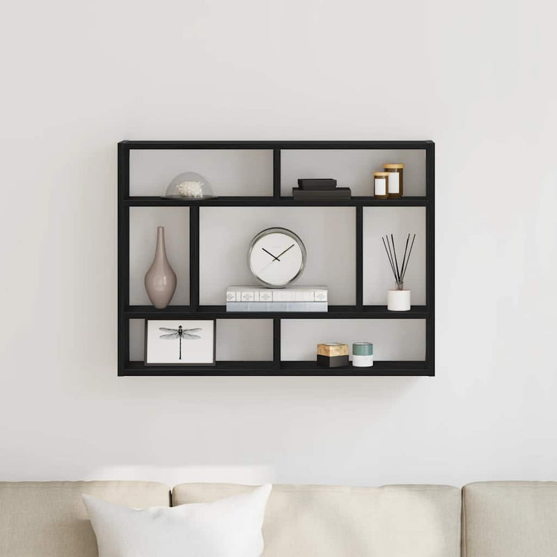Wandschap 75X16X55 Cm Bewerkt Hout Artisanaal Eikenkleur