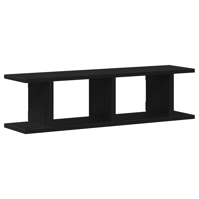 Wandplanken Spaanplaat Kleurig Zwart Eiken