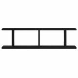 Wandplanken Spaanplaat Kleurig Zwart Eiken
