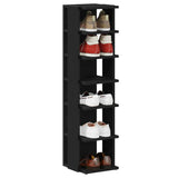 Schoenenkast 25X27X102 Cm Bewerkt Hout Kleur