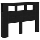 Led Hoofdbord 140 X 18,5 X 103,5 Cm Bewerkt Hout