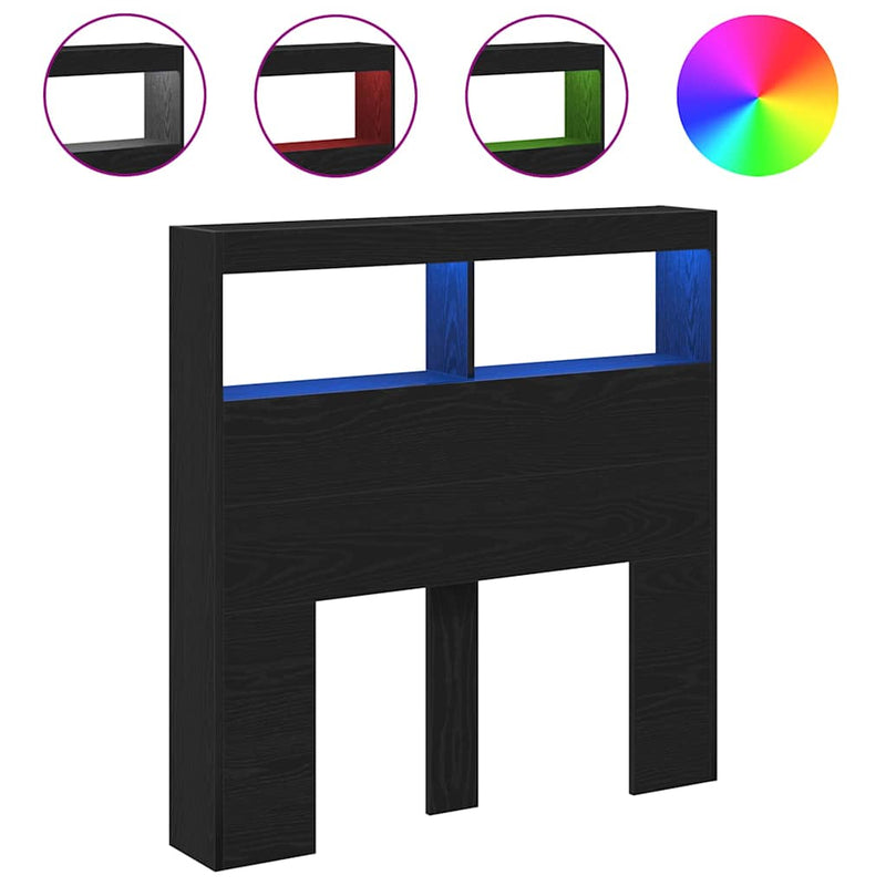 Hoofdbordkast Met Led Kleurig