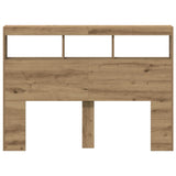 Hoofdbordkast Met Led Artisan Eikenkleurig