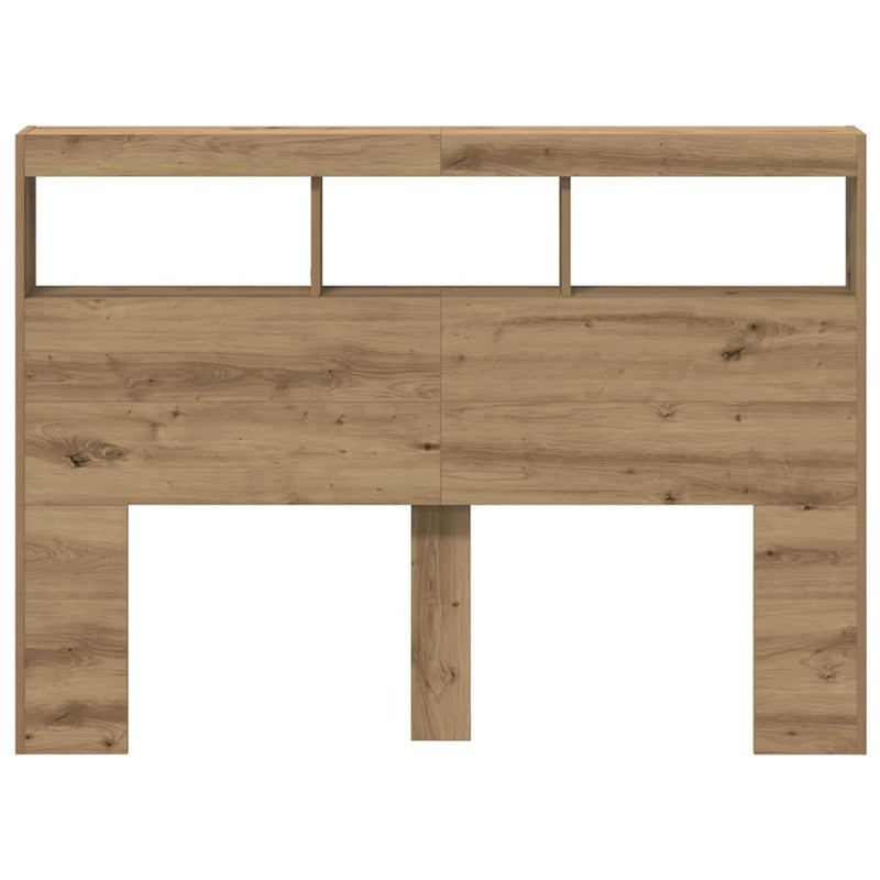 Hoofdbordkast Met Led Artisan Eikenkleurig