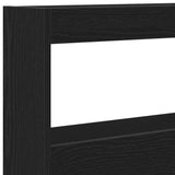 Hoofdbordkast Met Led Eikenkleurig Zwart