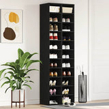 Schoenenkast 54X34X183 Cm Spaanplaat Ambachtelijk Eikenkleurig
