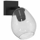 Plafondspot Zwart 13 X 13 X 26 Cm Glas En Metaal