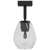 Plafondspot Zwart 13 X 13 X 26 Cm Glas En Metaal