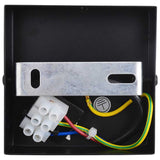 Plafondspot Zwart 13 X 13 X 26 Cm Glas En Metaal