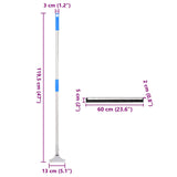 Vloertrekkers 60,5X119,5 Cm Staal En Rubber