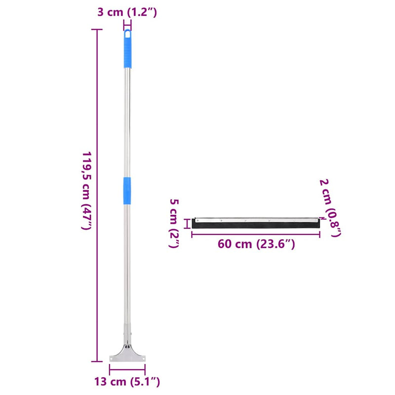 Vloertrekkers 60,5X119,5 Cm Staal En Rubber