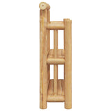 Wandplank Met Plank Met Opslag Bruin 40 X 13 X 44 Cm Bamboe