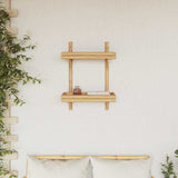Wandplank Met Plank Wandgemonteerd Bruin 45 X 26 X 60 Cm Bamboe
