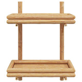 Wandplank Met Plank Wandgemonteerd Bruin 45 X 26 X 60 Cm Bamboe
