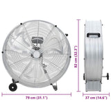 Trommelventilator Met Wiel 79 X 37 X 82 Cm Aluminium