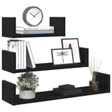 Wandschappen Bewerkt Hout Zwart Eiken