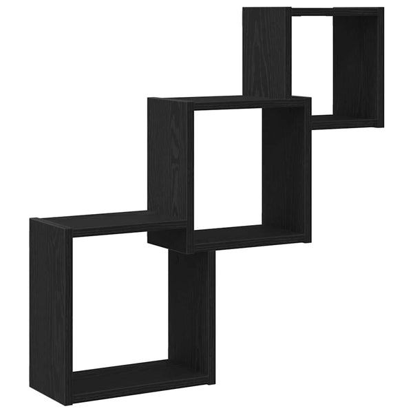 Wandplanken Kubus 68X15X68Cm Bewerkt Hout Kleur