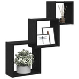 Wandplanken Kubus 68X15X68Cm Bewerkt Hout Kleur