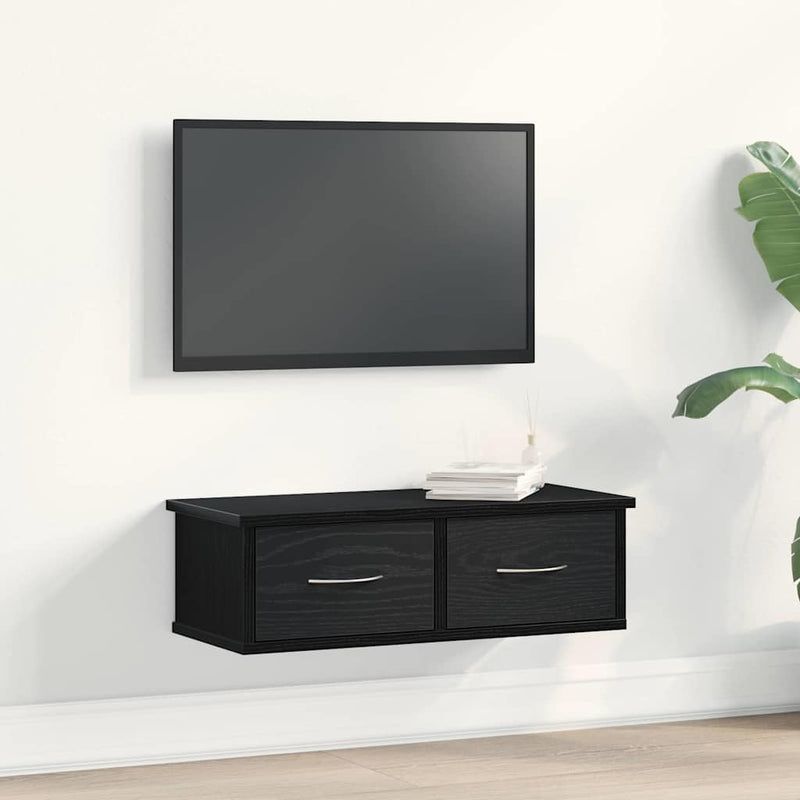 Wandkast 60X26X18,5 Cm Bewerkt Hout Artisanaal Eikenkleur