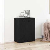 Dressoir 60X30X75 Cm Bewerkt Hout Artisanaal Eikenkleur